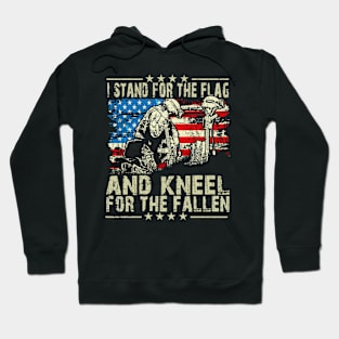 i Stand for the flag and Kneel for the fallen Hoodie